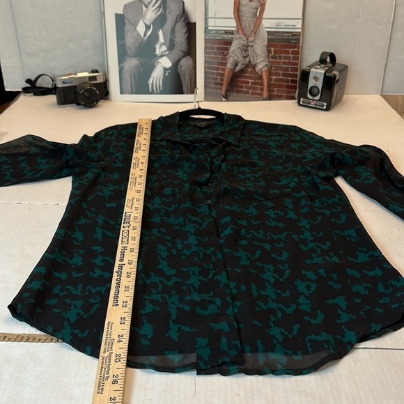 Guess sheer button down blouse. - Picture 7 of 10